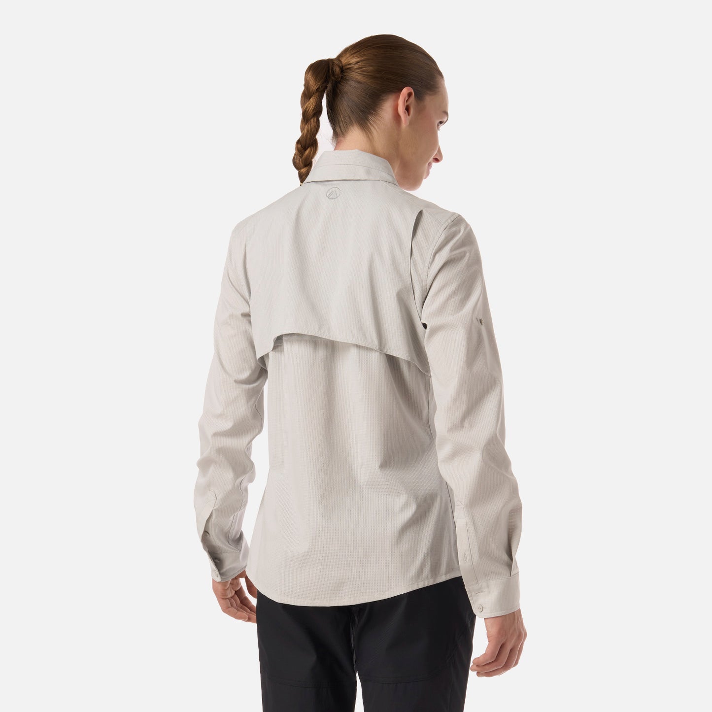Camisa Mujer Rosselot Long Sleeve Q-Dry Shirt Gris Claro Lippi