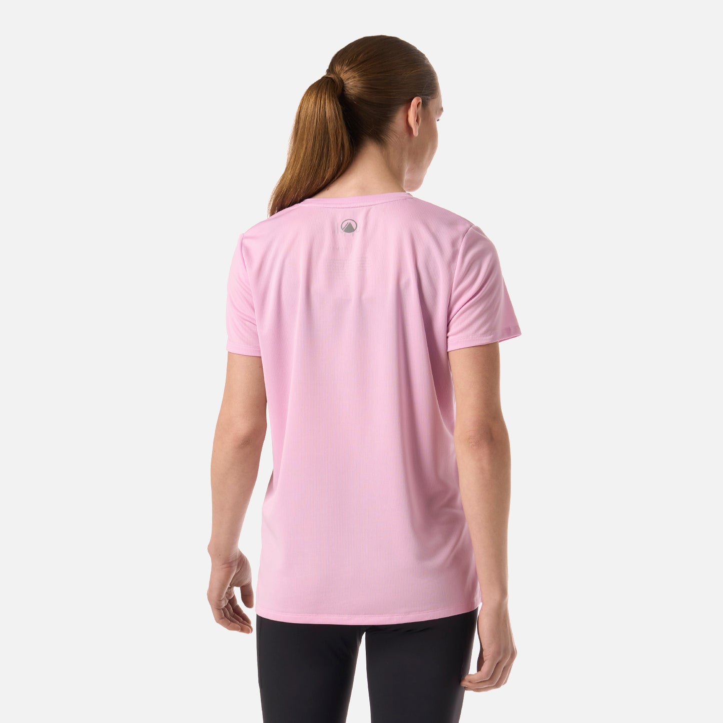 Polera Mujer Core V-Neck Q-Dry T-Shirt Rosa Lippi