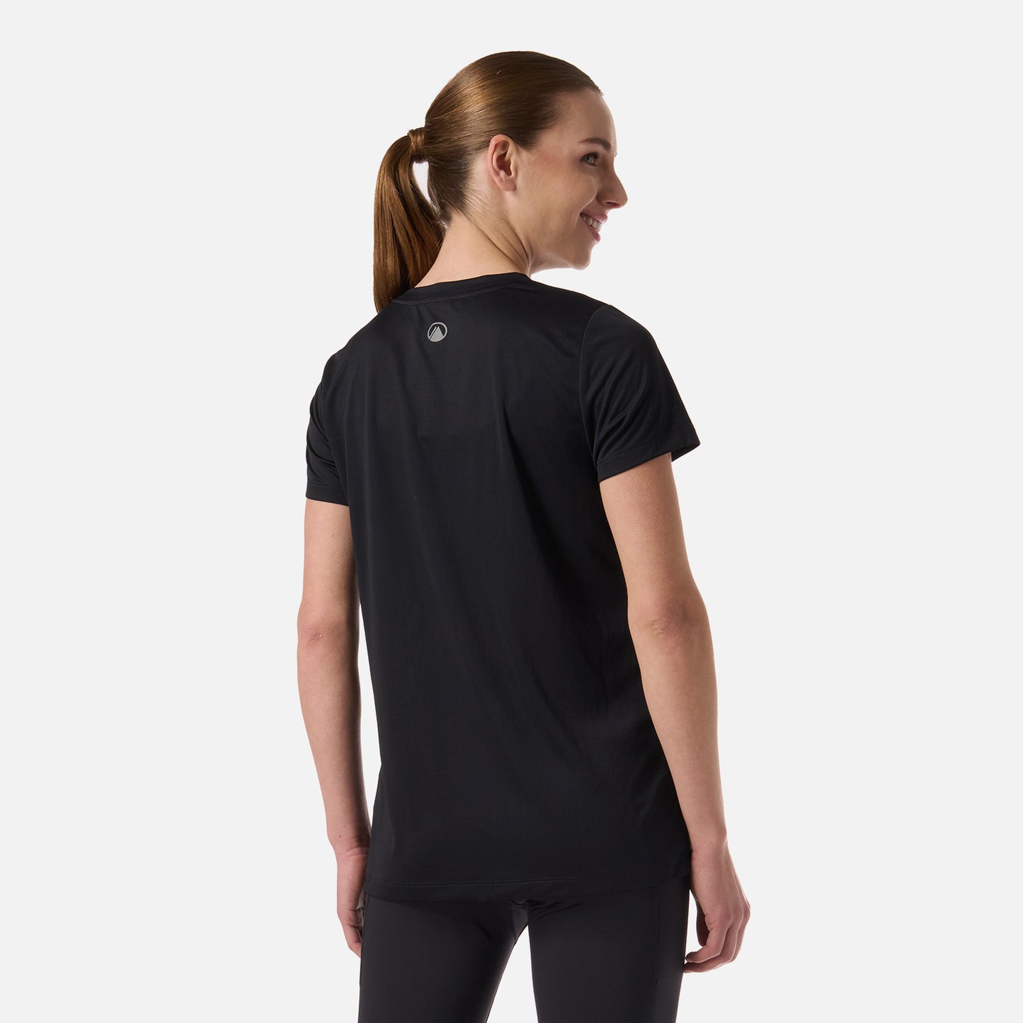 Polera Mujer Core Q-Dry T-Shirt Negro Lippi