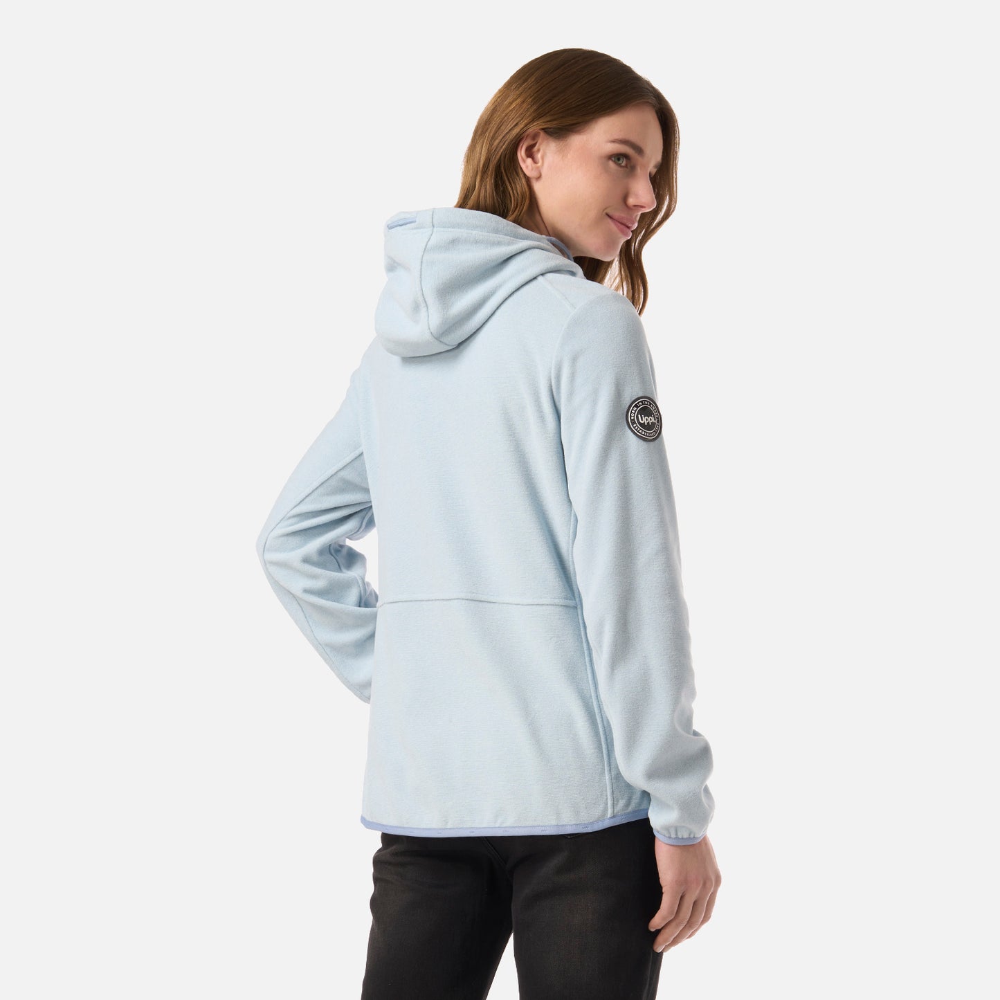 Polar Mujer Stripes Nano-F Full Zip Hoody Celeste Lippi