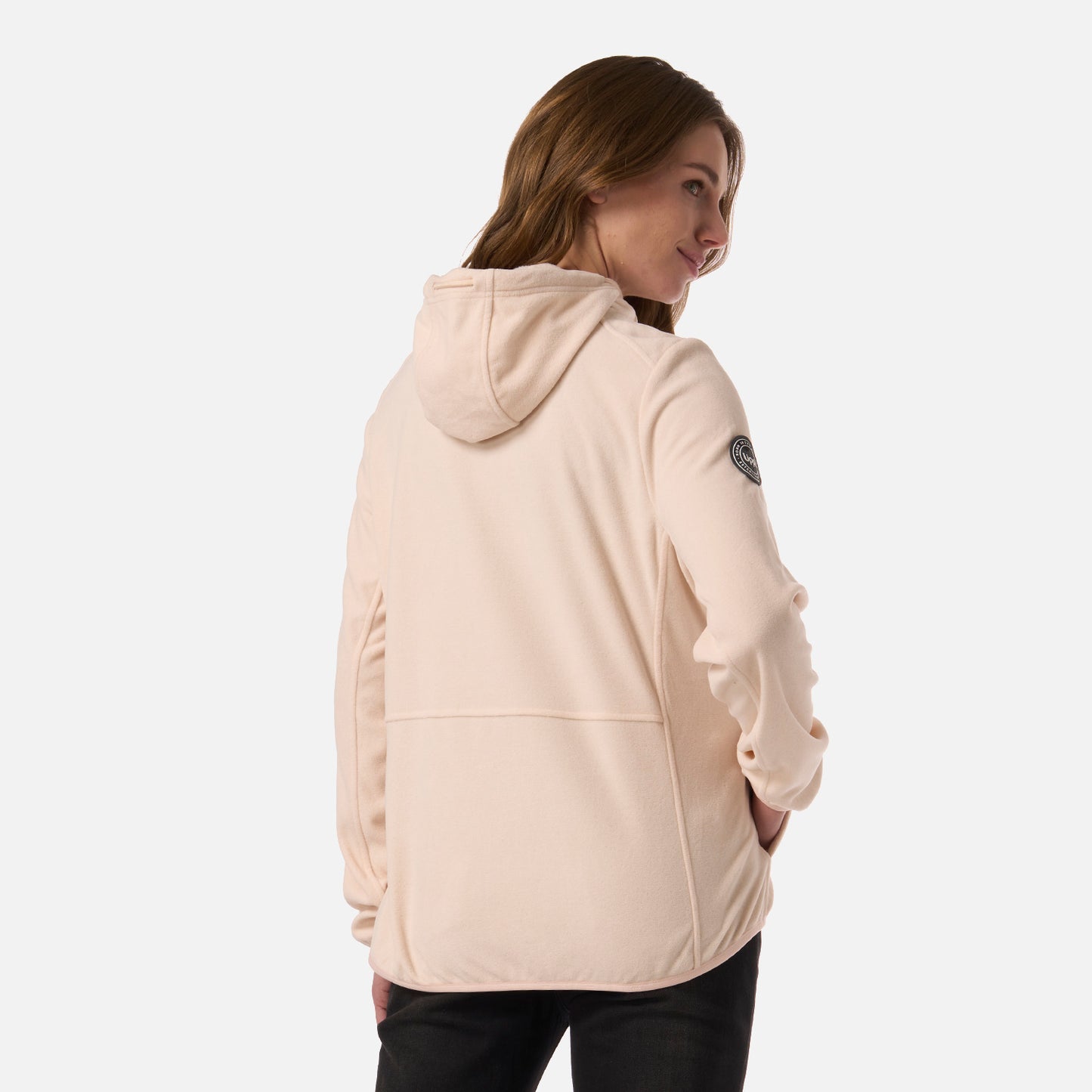 Polar Mujer Stripes Nano-F Full Zip Hoody Damasco Lippi
