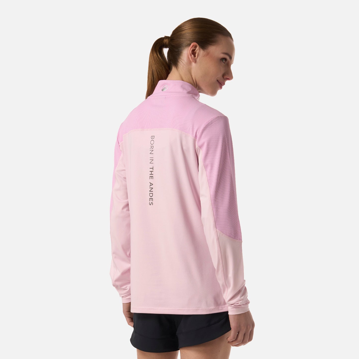 Polerón Mujer Puerto Trucco 1/4 Zip Rosa Lippi