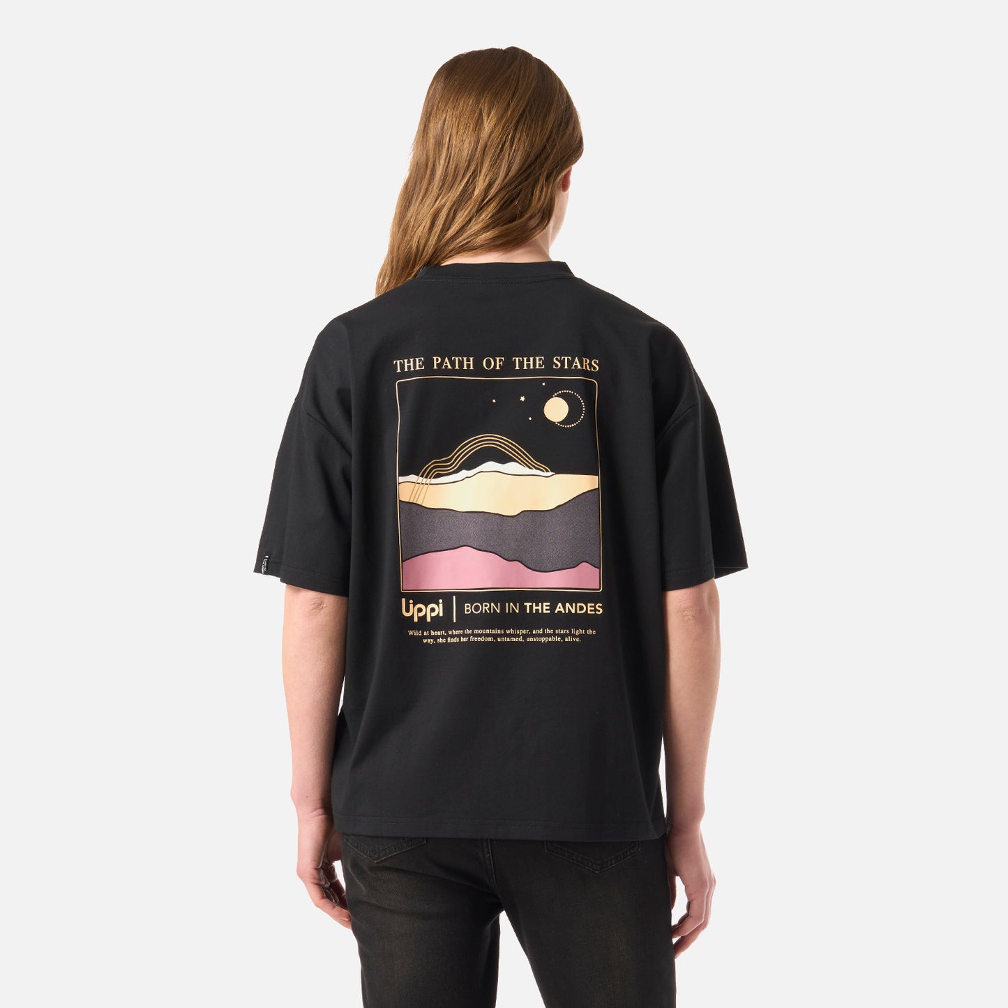 Polera Mujer Sun Sorona T-Shirt Negro Lippi