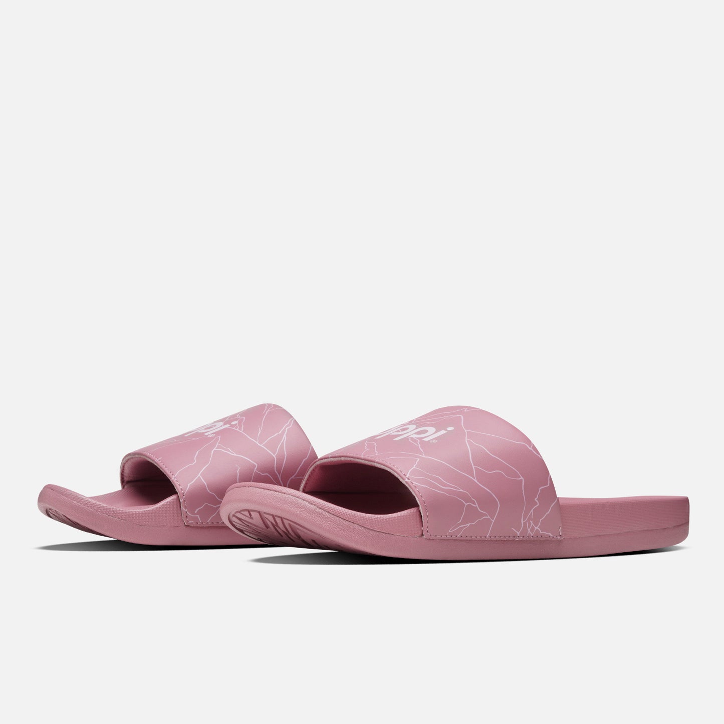 Sandalia Mujer Insigne Slide Print Rosa Oscuro Lippi