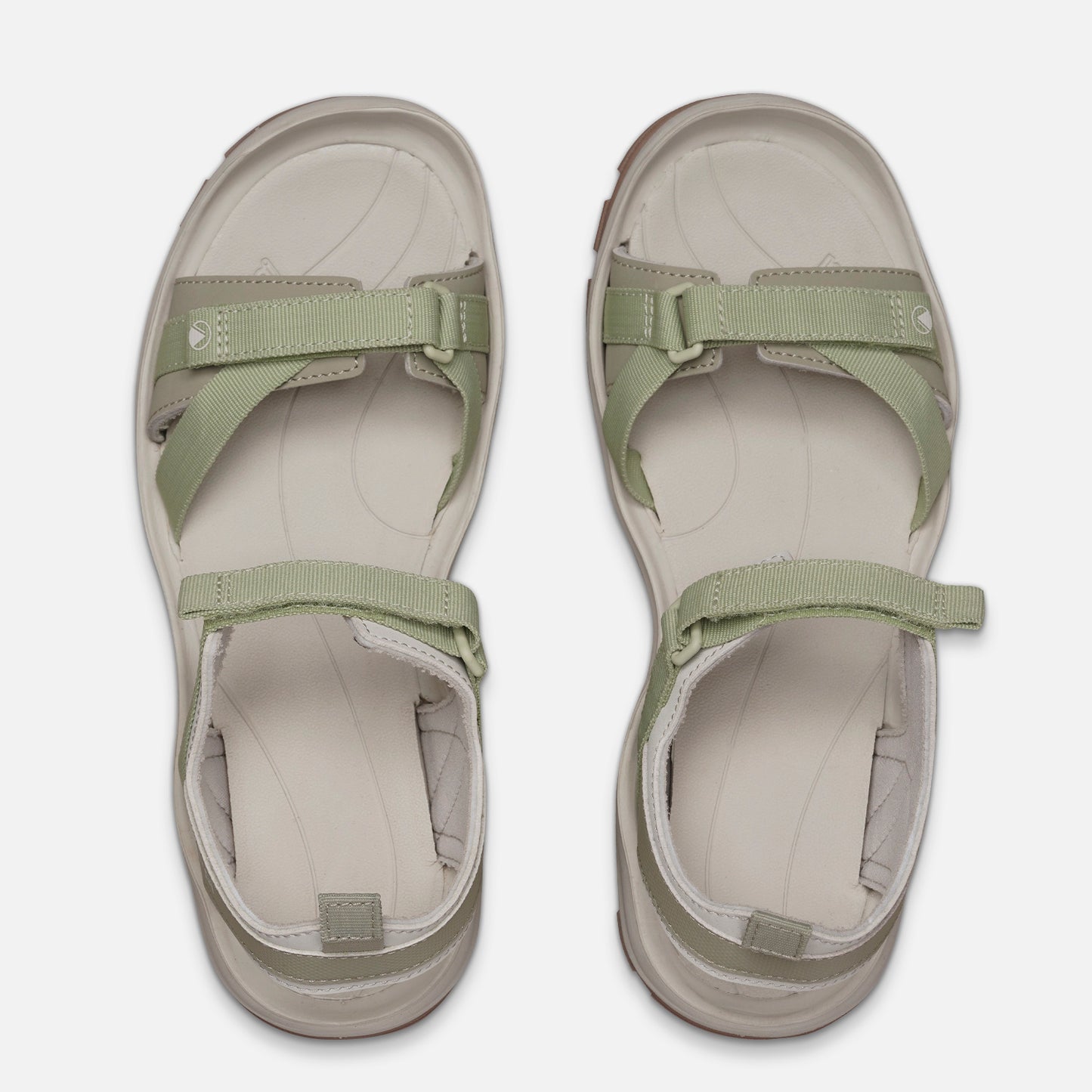 Sandalia Mujer Go Out Verde / Crema Lippi