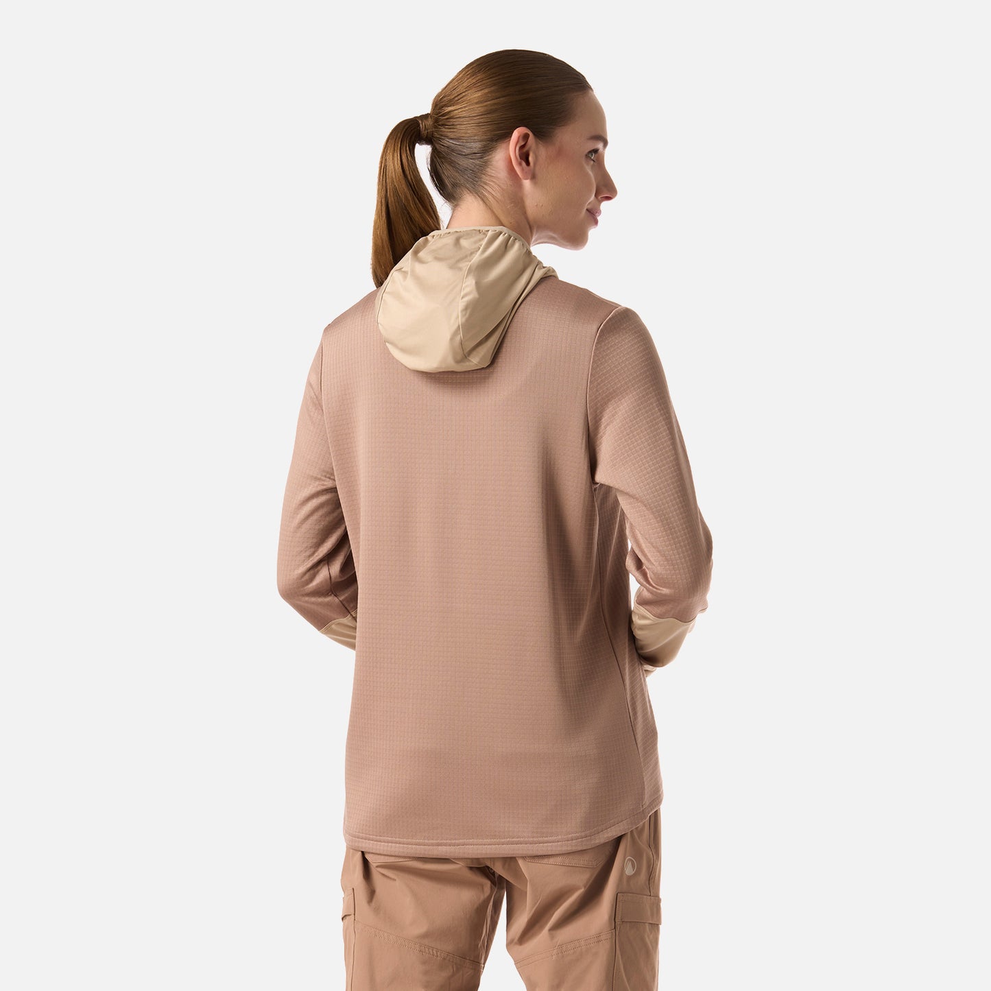 Polerón Mujer Maestri Nano-F 1/4 Zip Hoody Canela Lippi