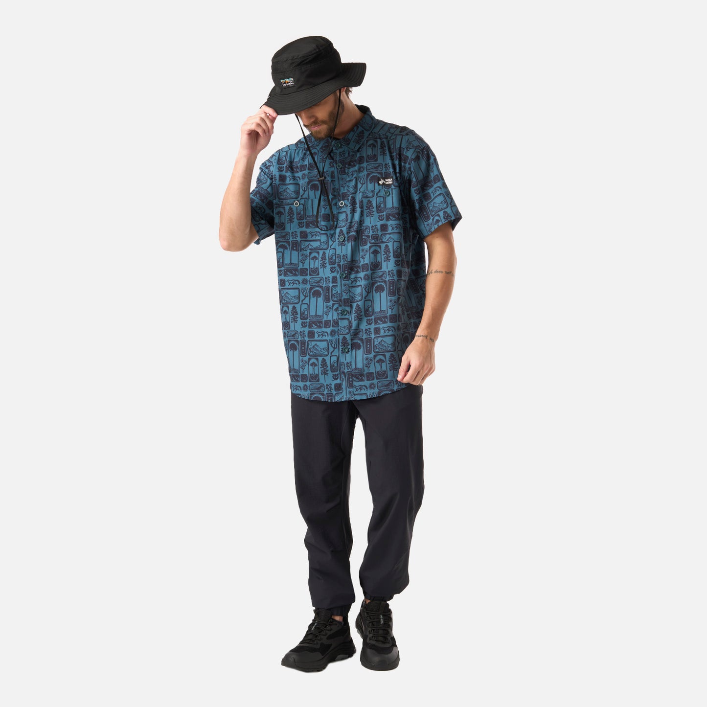 Sombrero Unisex Pensador Negro Haka Honu