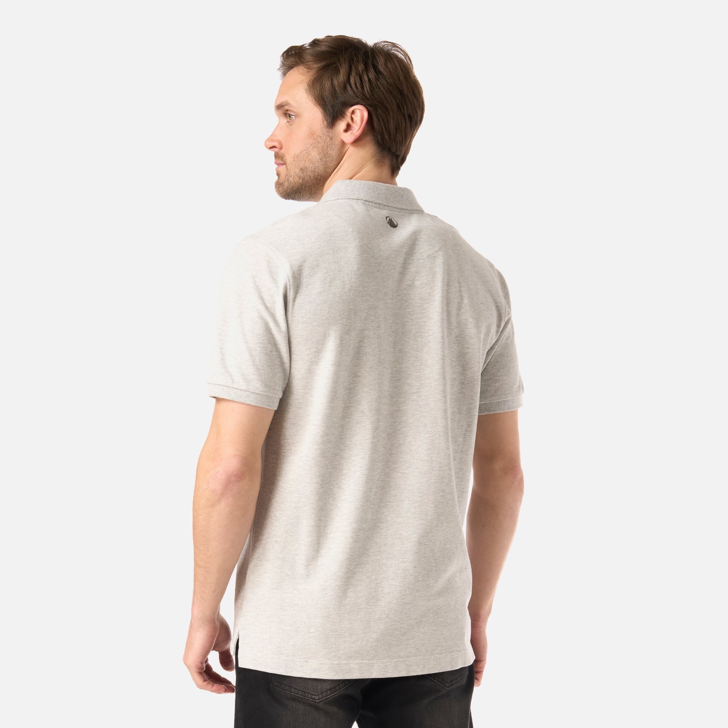 Polera Hombre First Class Elastic Polo Melange Gris Lippi
