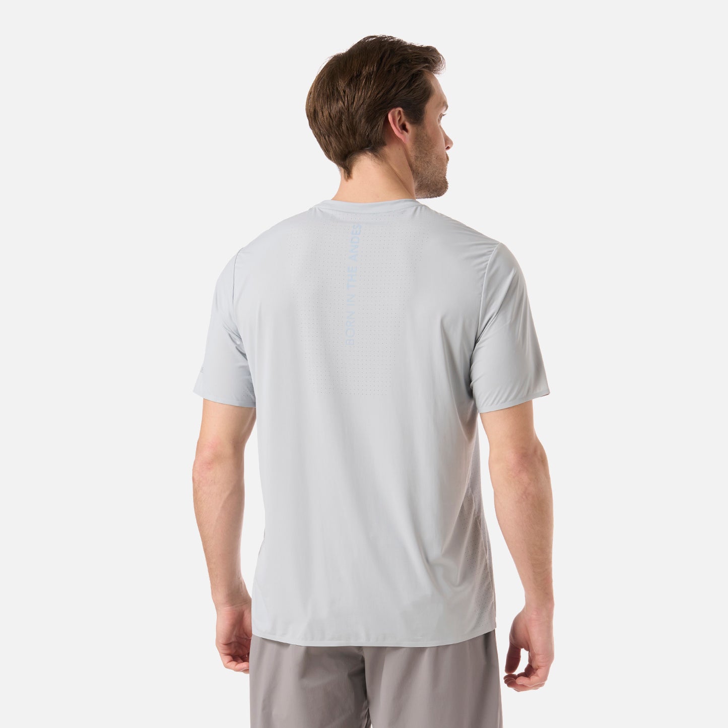 Polera Hombre Air Q-Dry T-Shirt Azul Grisaceo Lippi