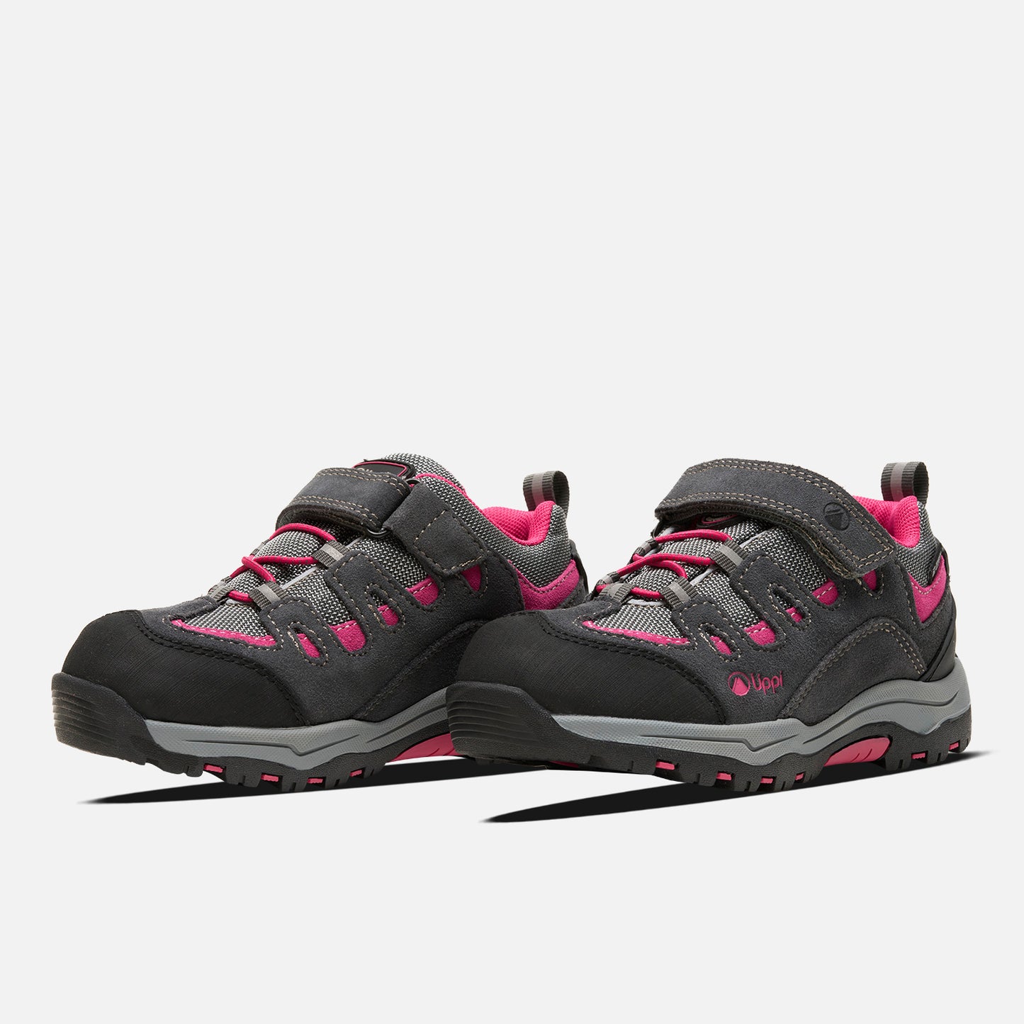 Zapato Niña Puelo Cs Low Velcro Gris / Fucsia Lippi