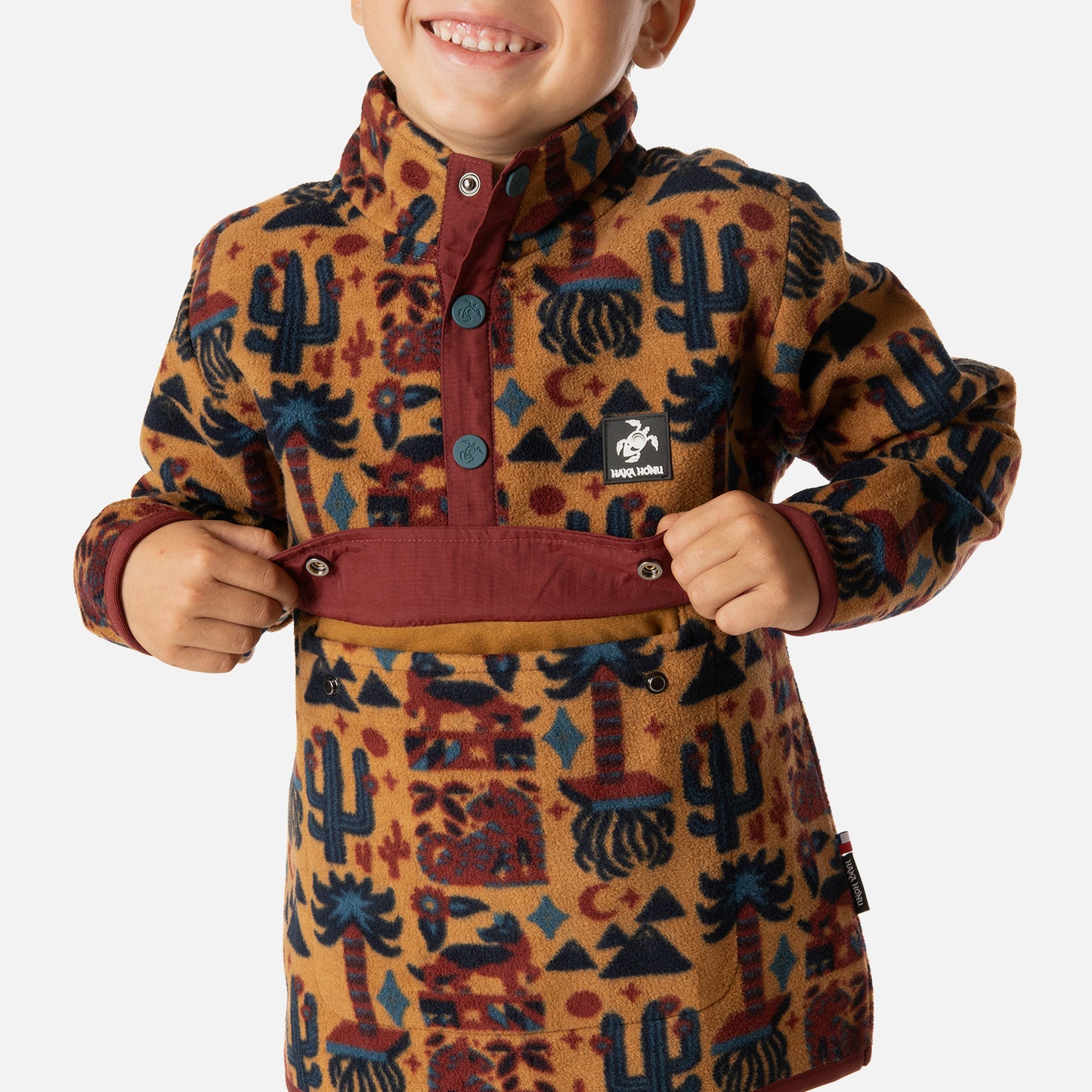 Polar Niño Tokerau Poki Print Mostaza Haka Honu