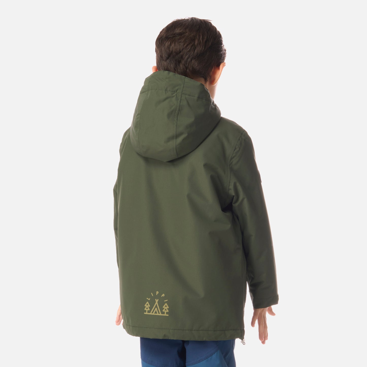 Chaqueta Niño Cold Place B-Dry Hoody Jacket Verde Militar Lippi