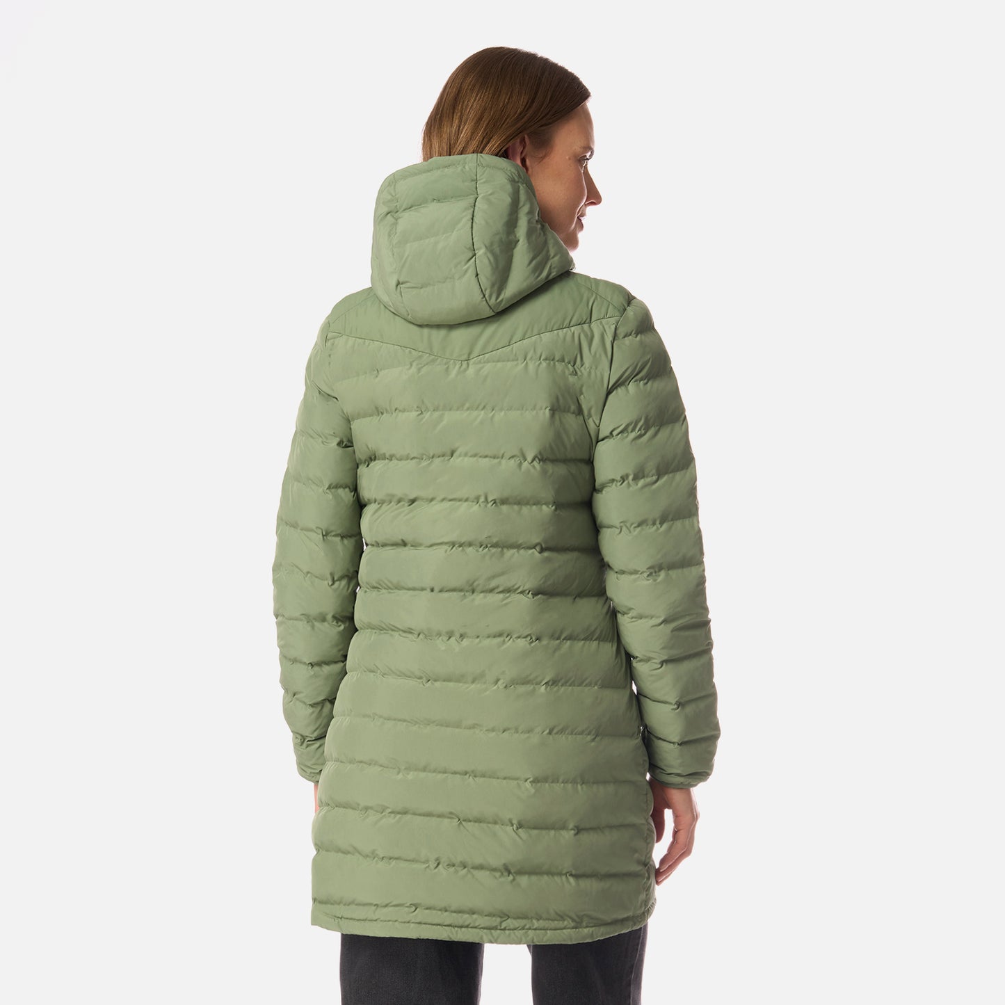 Chaqueta Mujer Snowmass Long Steam-pro Hoody Jacket Jade Oscuro Lippi