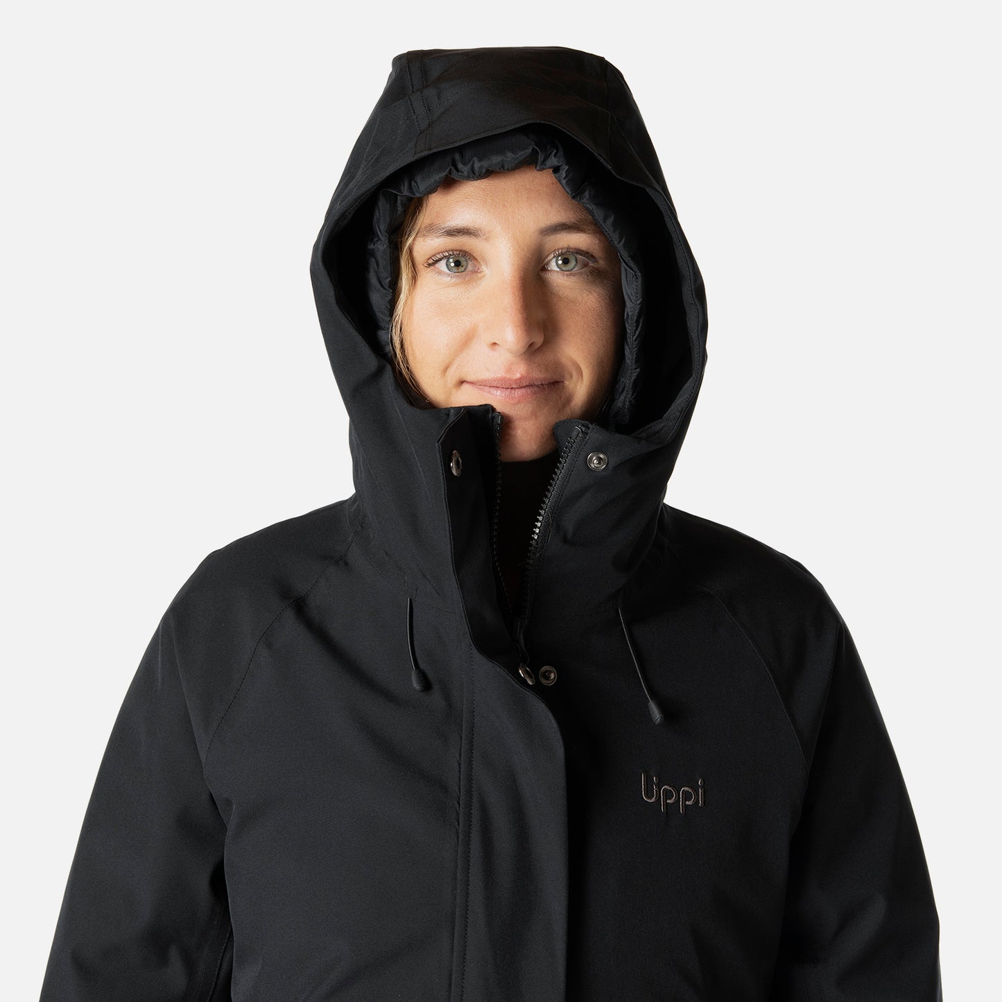 Chaqueta Mujer Hicken Fusion-3 B-Dry Hoody Jacket Negro Lippi