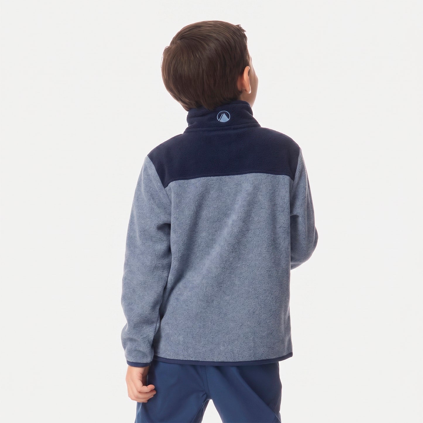 Polar Niño Forest 1/4 Zip Sweatshirt Azul Piedra Lippi