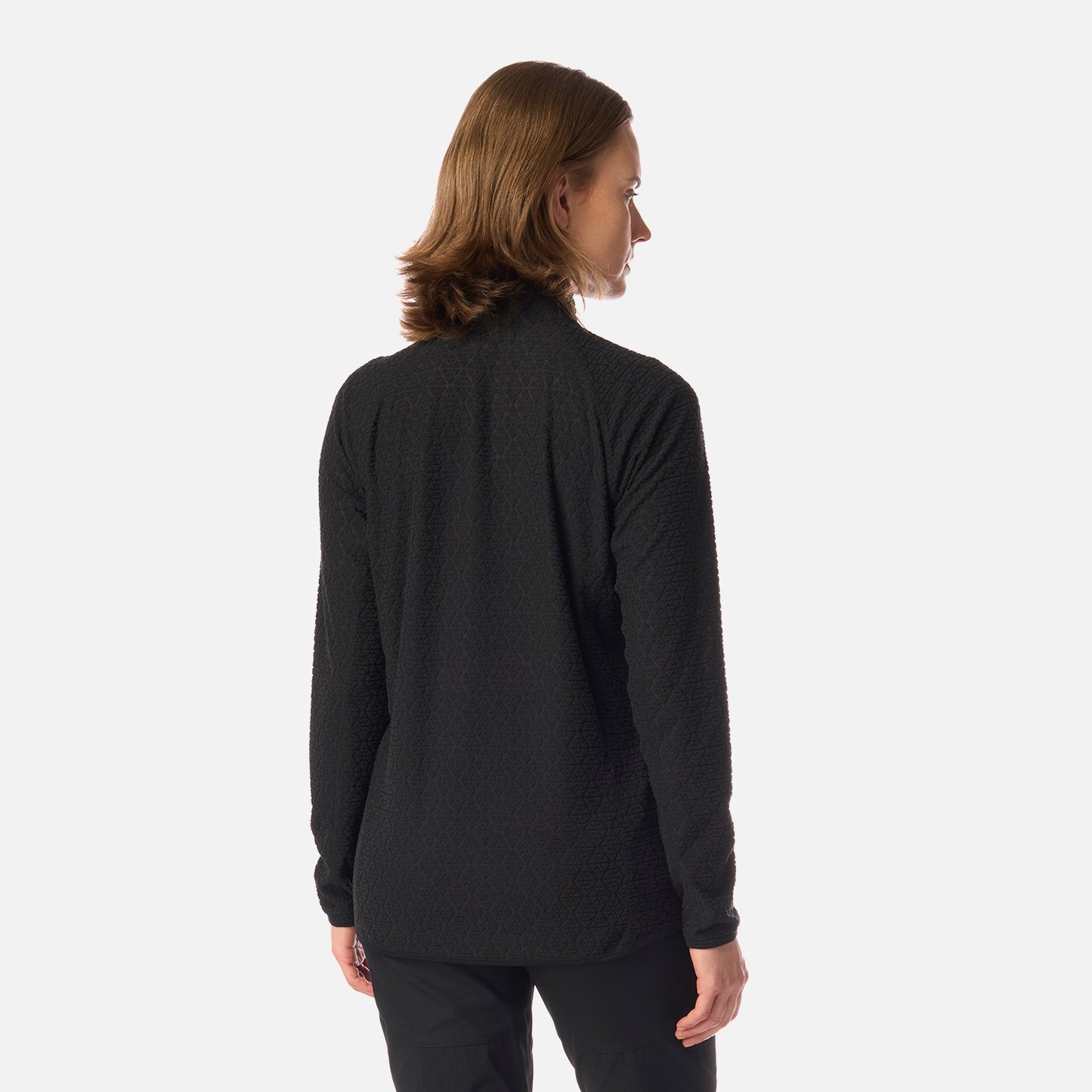 Polerón Mujer Jacaranda Nano-F 1/4 Zip Negro Lippi