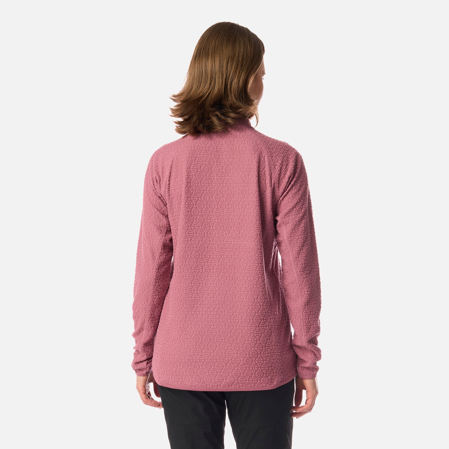 Polerón Mujer Jacaranda Nano-F 1/4 Zip Rosa Oscuro Lippi