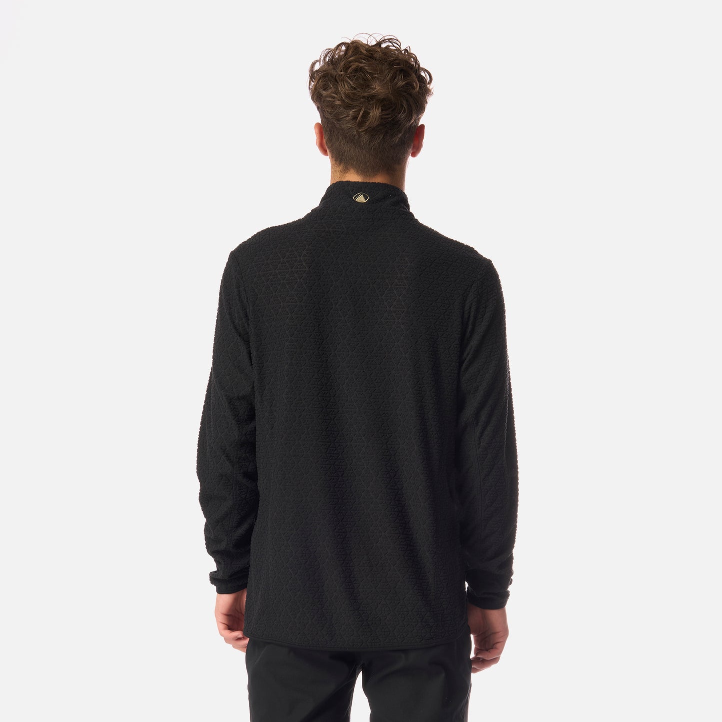 Polerón Teen Boy Mild Nano-F 1/4 Zip Negro Lippi