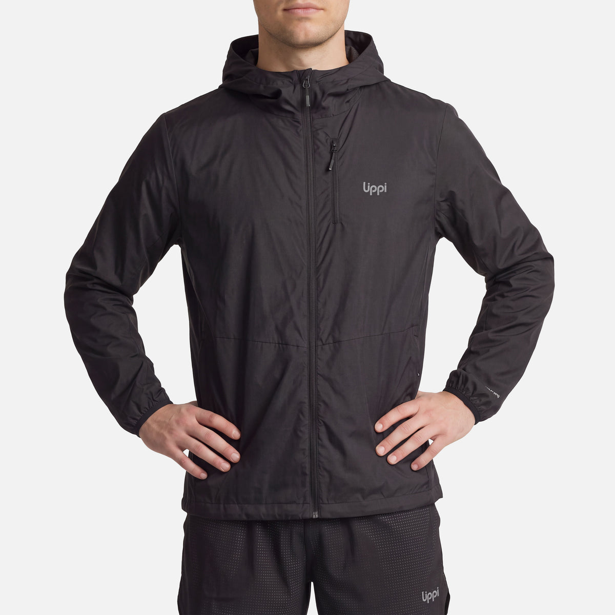 Chaqueta Hombre Nightfall SL Windbreaker Hoody Jacket Negro Lippi