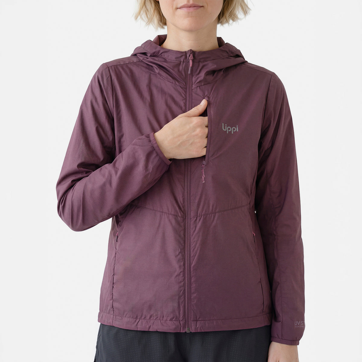 Chaqueta Mujer Nightfall SL Windbreaker Hoody Jacket Vino Lippi