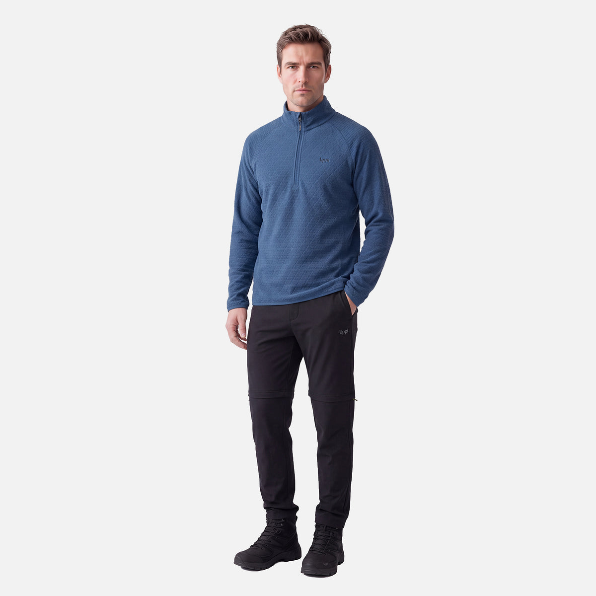 Polerón Hombre Jacaranda Nano-F 1/4 Zip Azul Oscuro Lippi