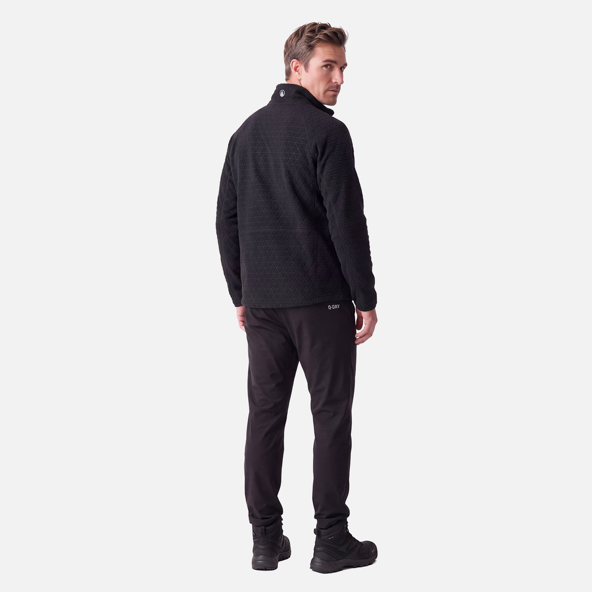 Polerón Hombre Jacaranda Nano-F 1/4 Zip Negro Lippi