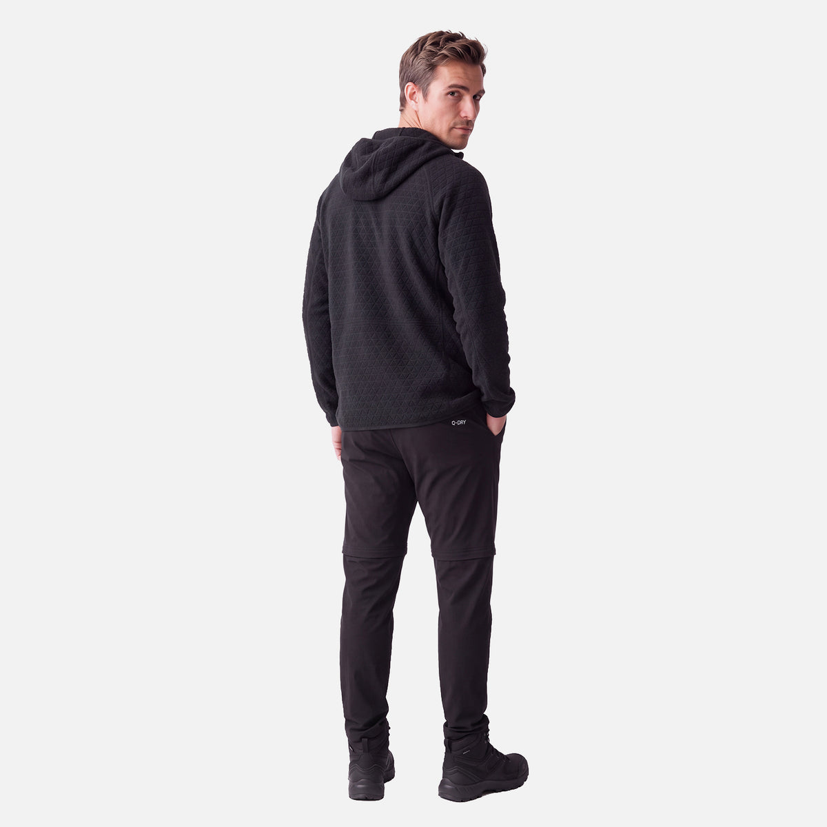 Polerón Hombre Jacaranda Nano-F 1/4 Zip Hoody Negro Lippi