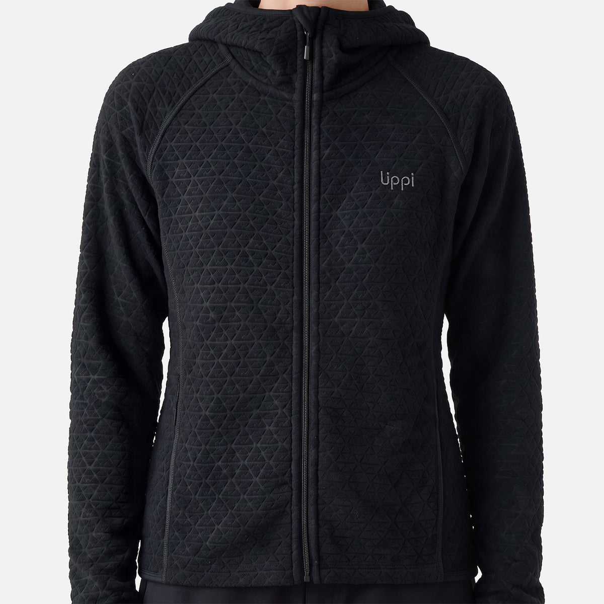 Polerón Mujer Jacaranda Nano-F Full Zip Hoody Negro Lippi