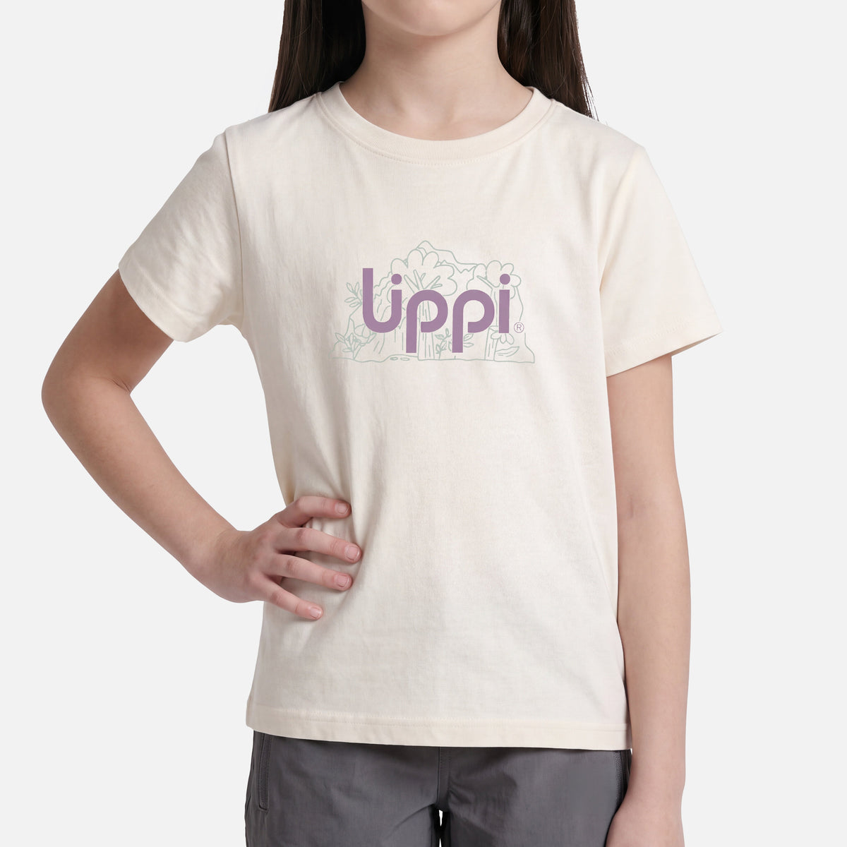 Polera Niña Ulmo T-Shirt Crema Lippi