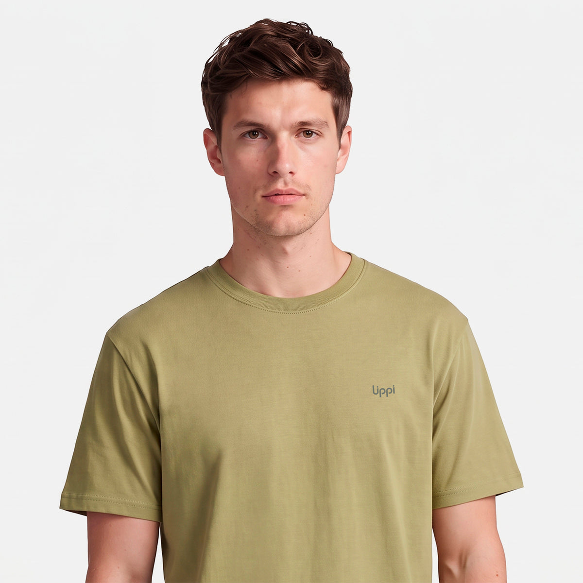 Polera Hombre Ulmo Back Print T-Shirt Verde Lippi
