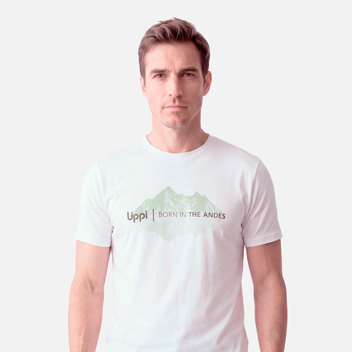 Polera Hombre Ulmo Front Print T-Shirt Blanco Lippi