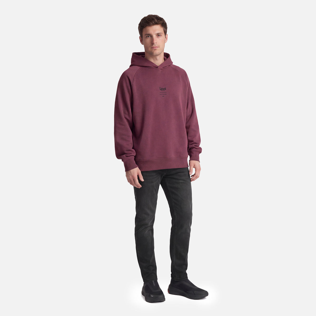 Polerón Hombre Ulmo Hoody Sweatshirt Vino Lippi