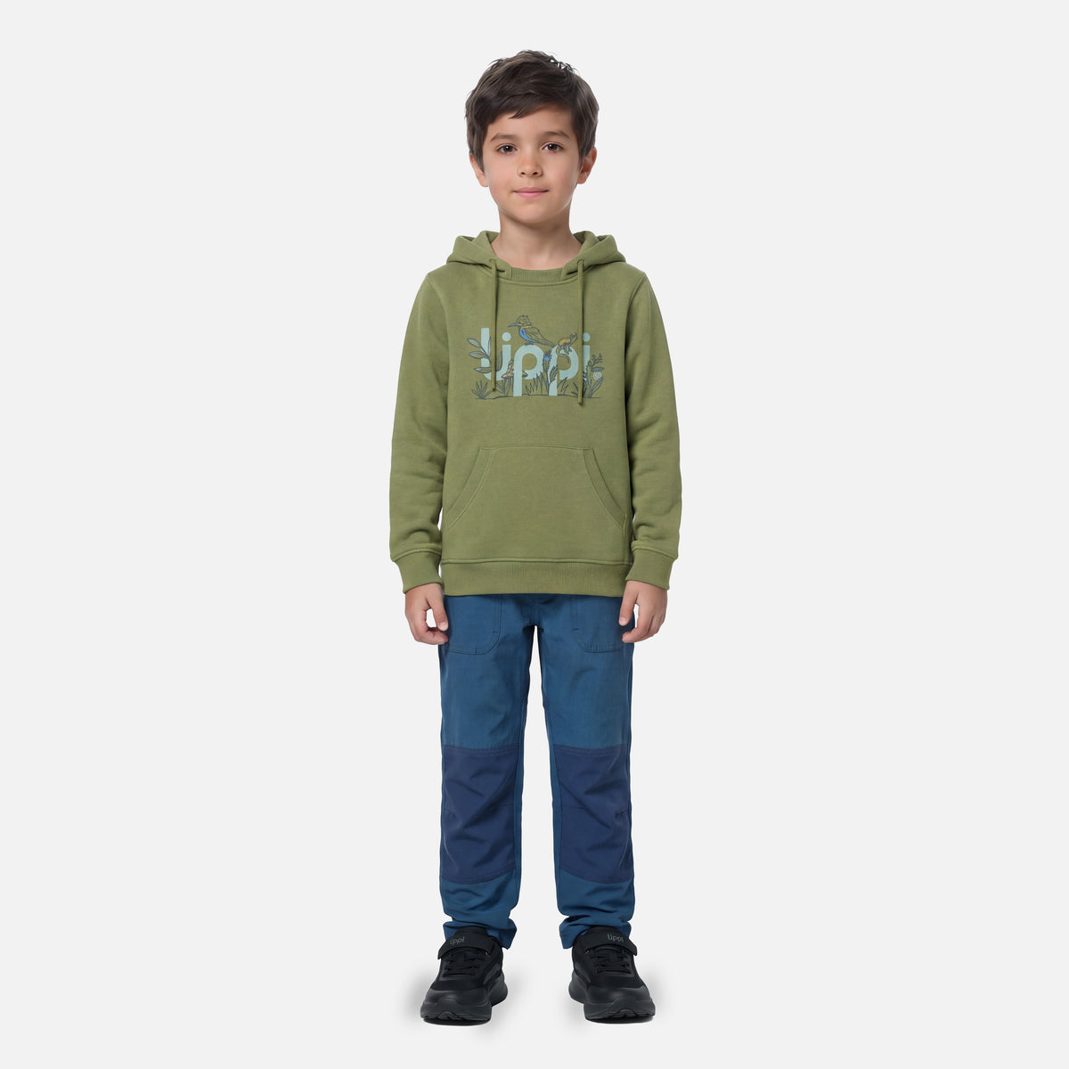 Polerón Niño Ulmo Hoody Sweatshirt Verde Lippi