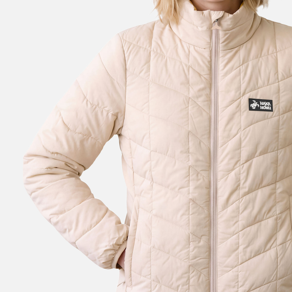Chaqueta Mujer Muy Ultraliviana Crema Haka Honu