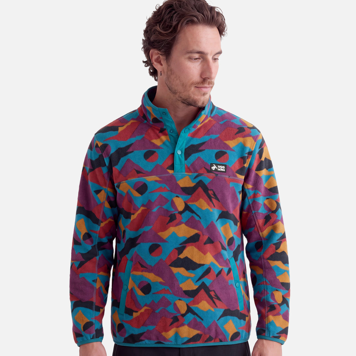 Polar Hombre Tokerau Print Morado Oscuro Haka Honu