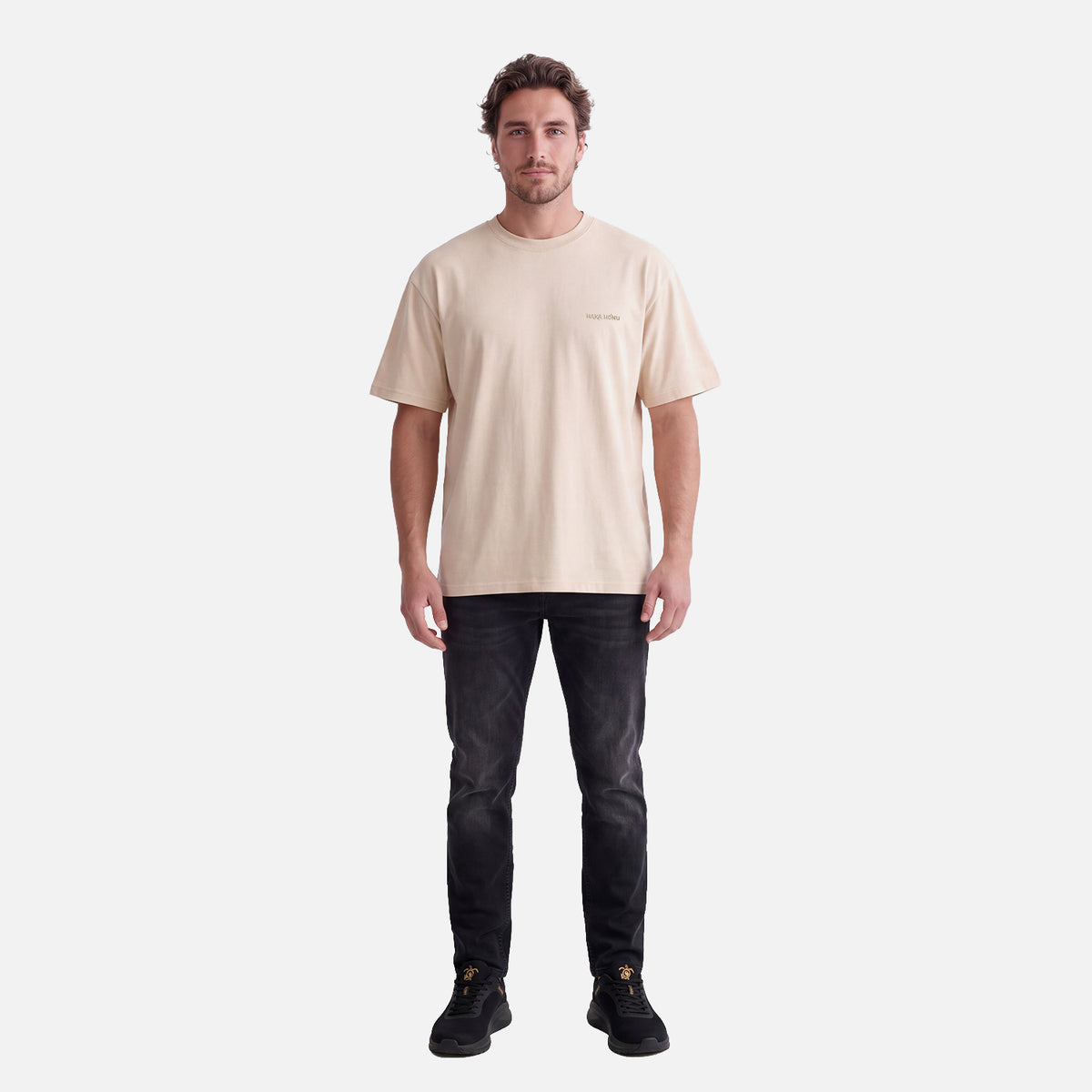 Polera Hombre Polo Crema Haka Honu