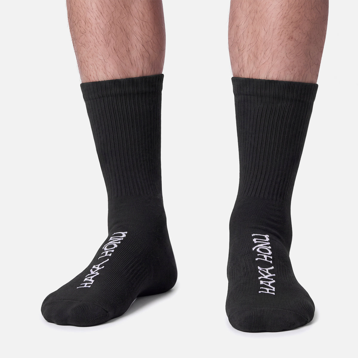 Calcetines Unisex Las Tres Puntas Pack Medio Full Negro Haka Honu