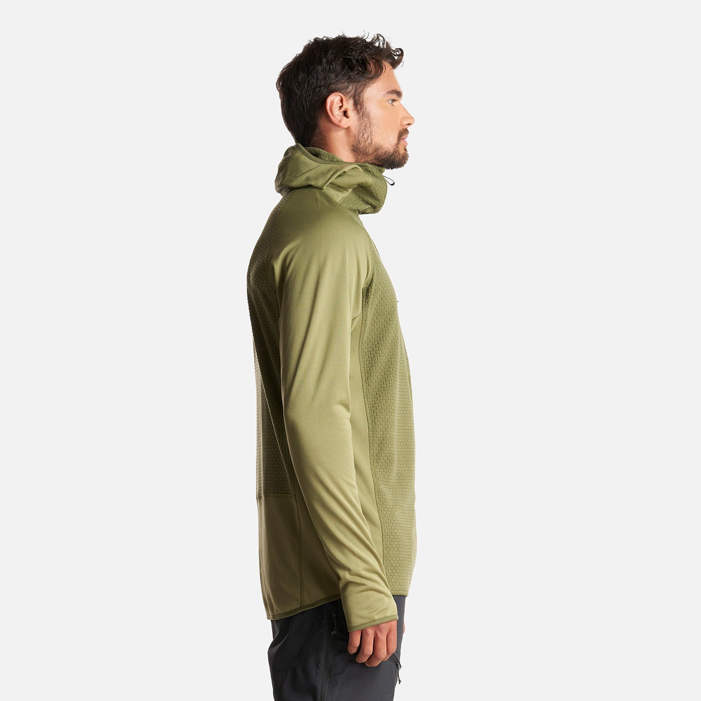 Poleron Hombre Jacaranda Mountain Nano-F 1/4 Zip Hoody Verde Lippi