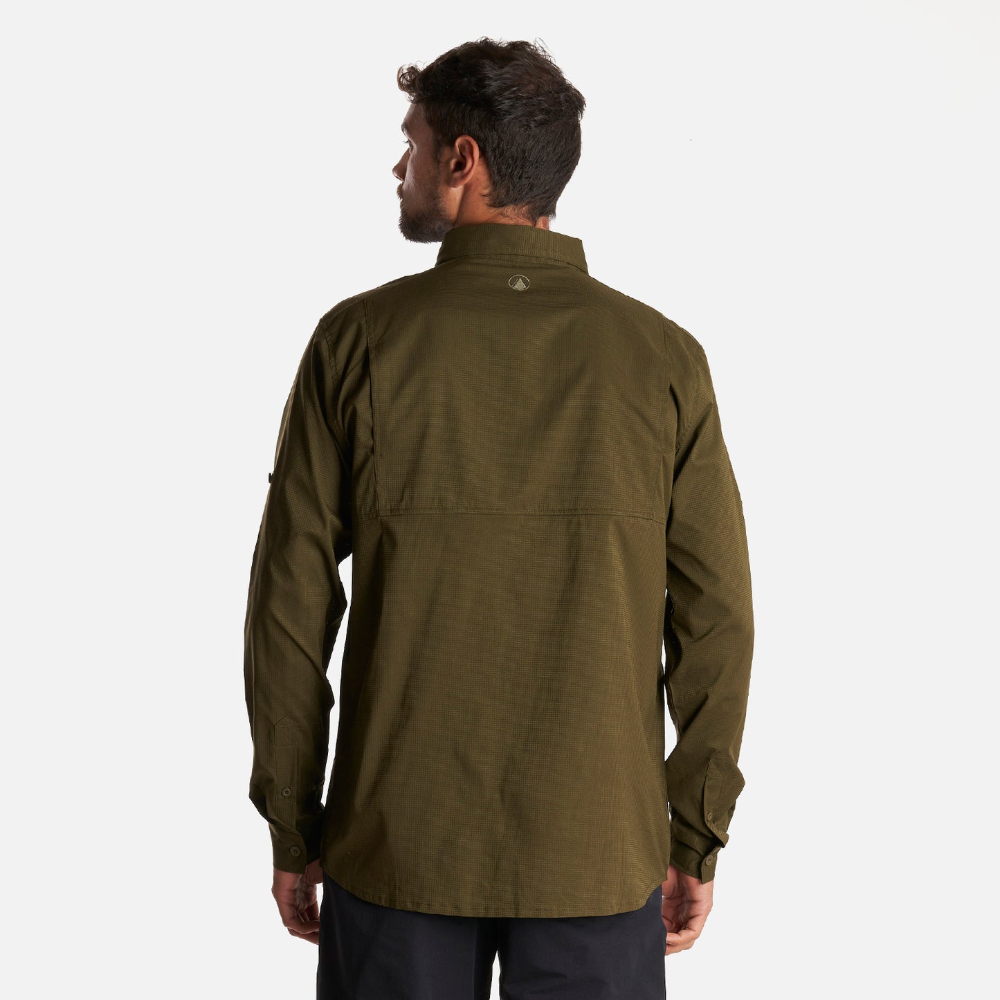 Camisa Hombre Rosselot Long Sleeve Q-Dry Shirt Verde Militar Lippi