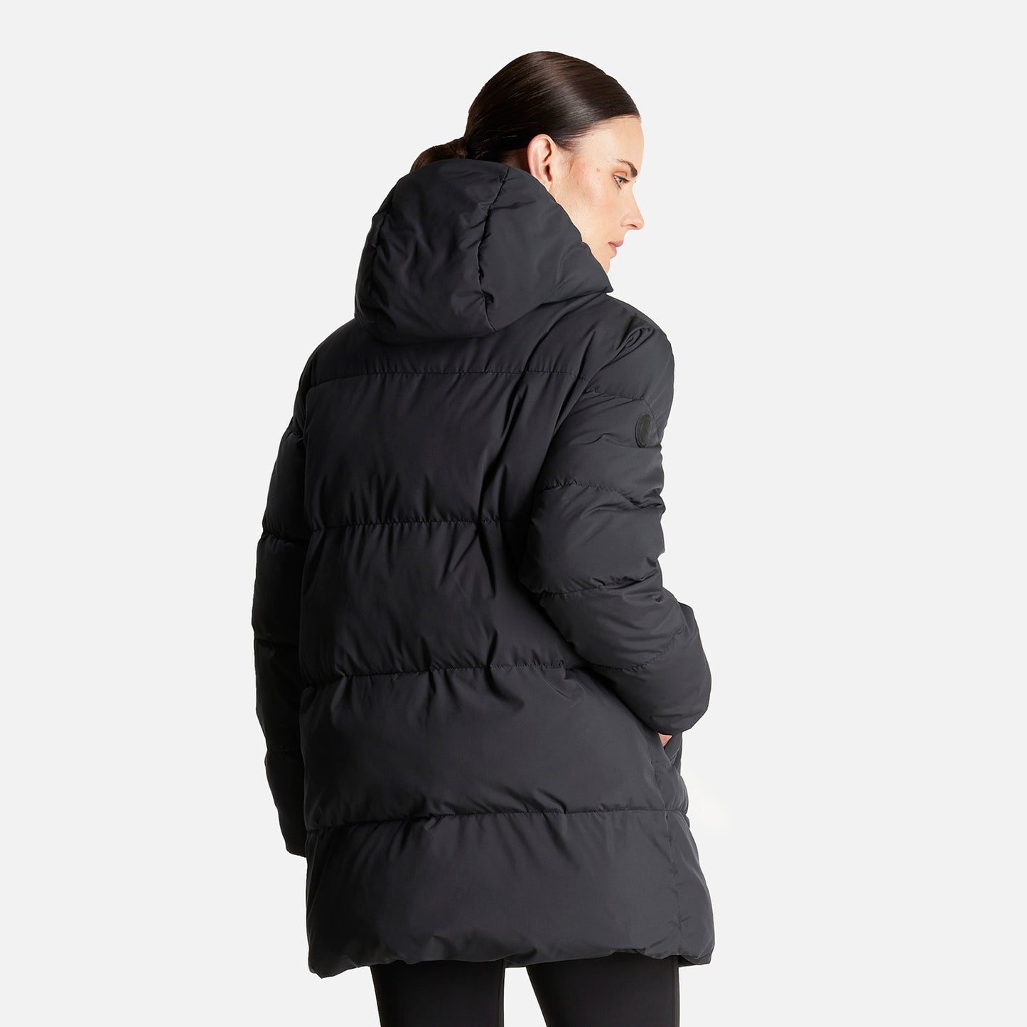Chaqueta Mujer Rivera Sur Long Steam-Pro Hoody Jacket Negro Lippi