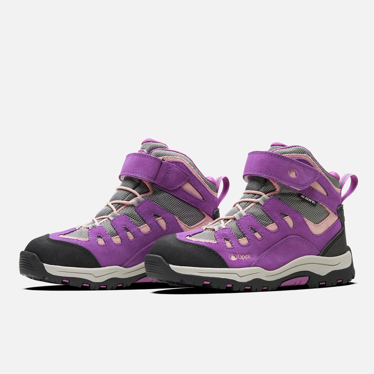 Botín Mujer Puelo Cs Hi Velcro Morado / Gris Claro Lippi