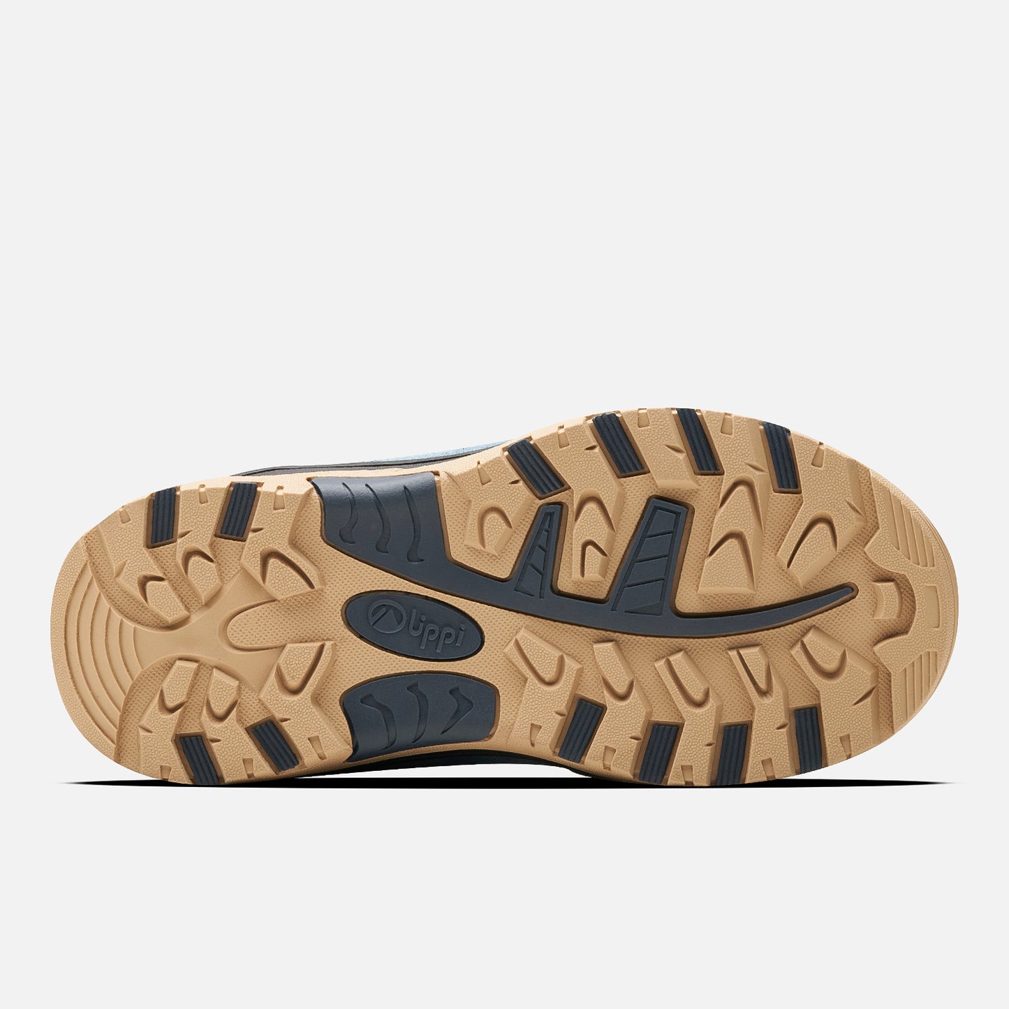 Botín Hombre Puelo Cs Hi Velcro Azul Piedra / Taupe Lippi