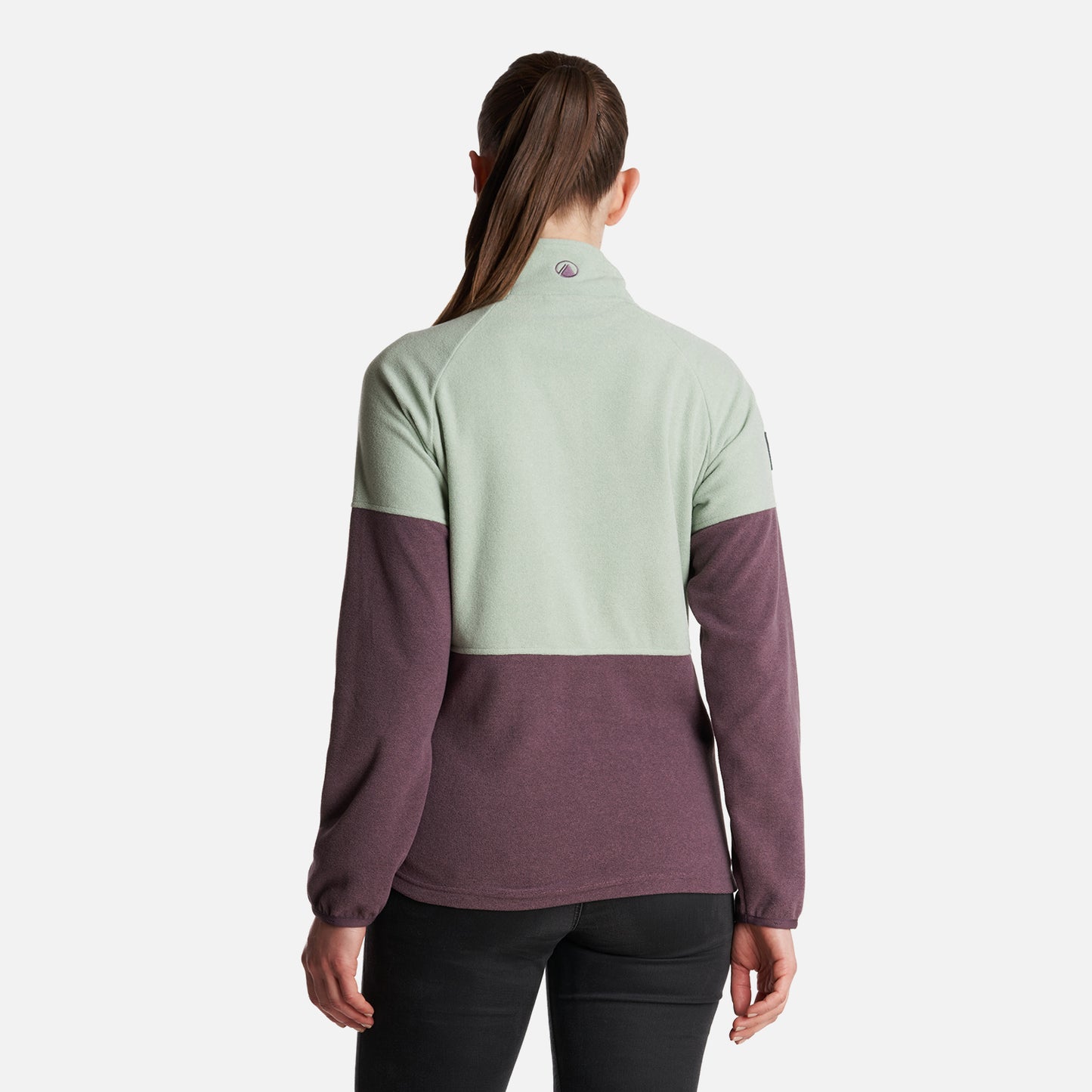 Poleron Mujer  Stripes Nano-F Full Zip Jade Lippi