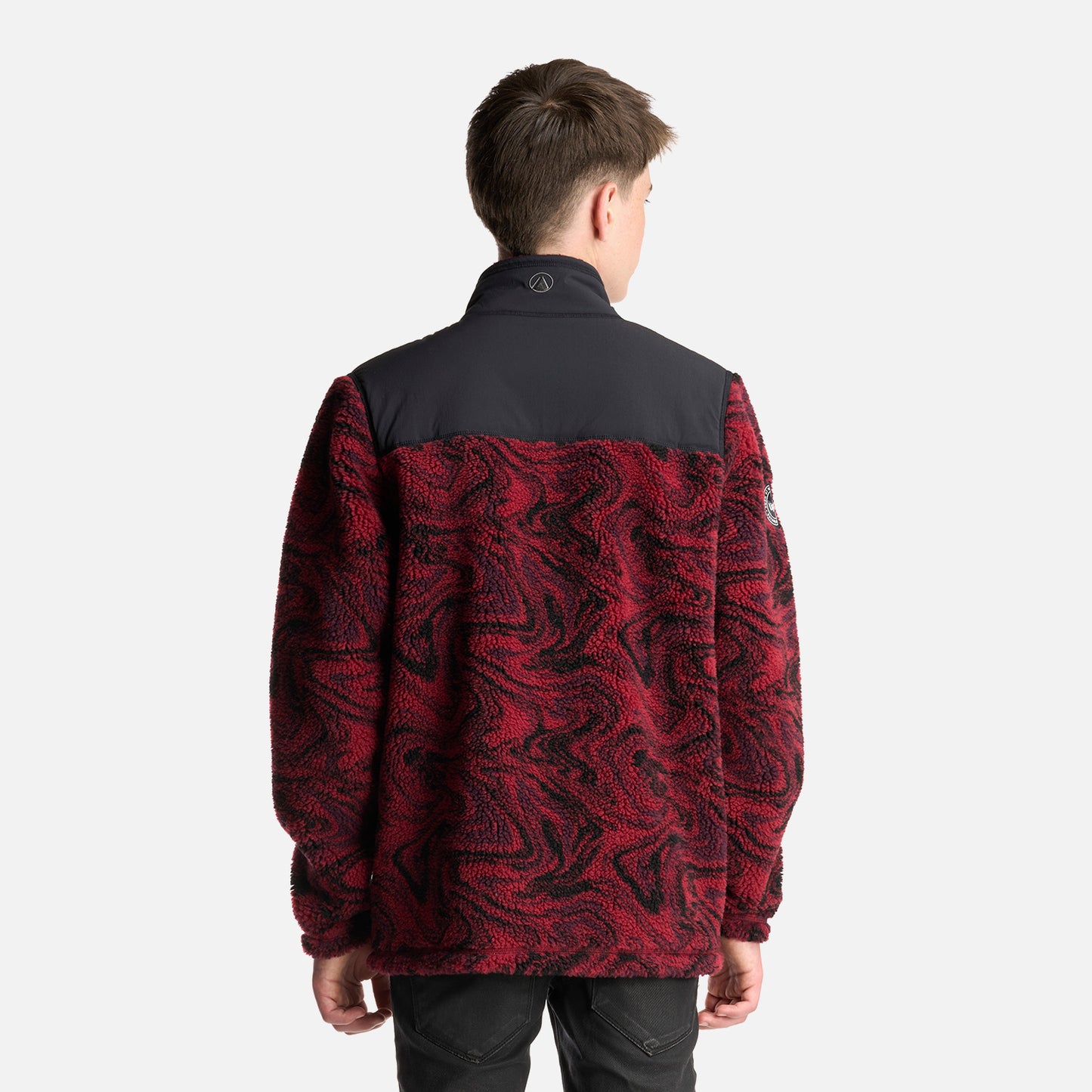 Chaqueta Teen Boy Glaciar Sherpa-Pro Jacket Print Burdeo Lippi