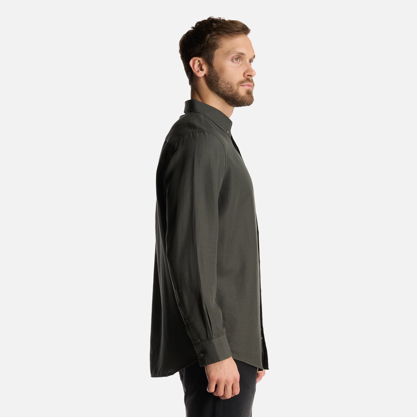 Camisa Hombre DayBreak B-Dry Shirt Verde Militar Lippi