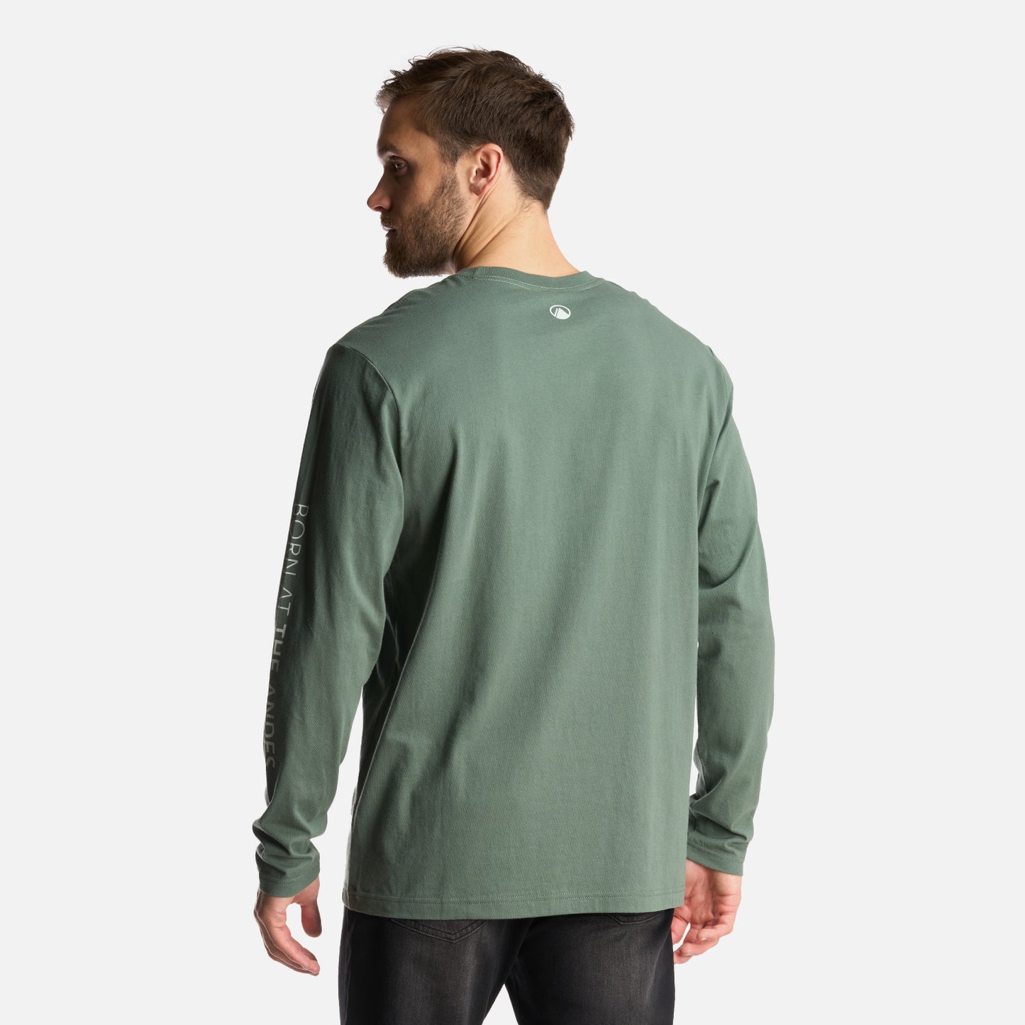 Polera Hombre Logo Lippi Long Sleeve T-Shirt Verde Musgo Lippi