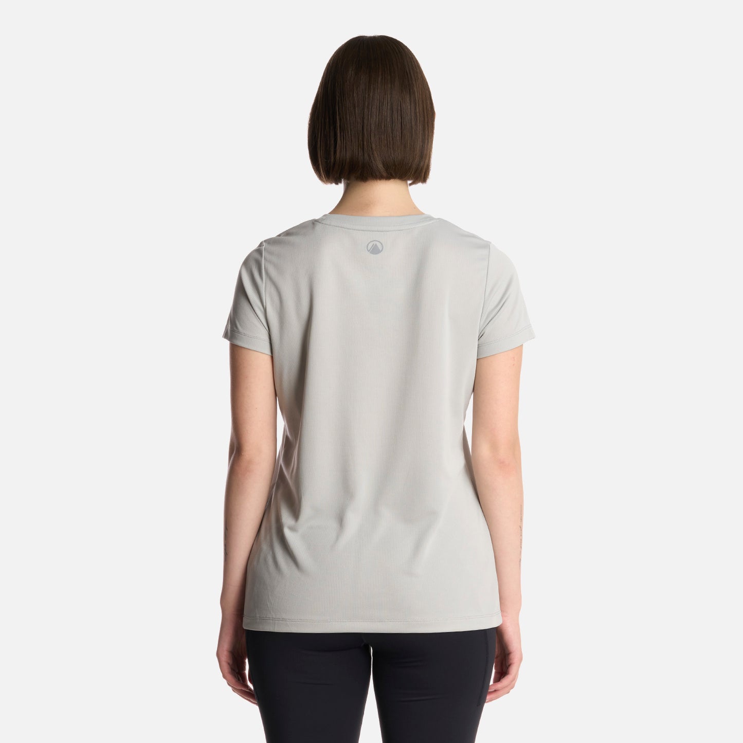 Polera Mujer Core Q-Dry T-Shirt Gris Claro Lippi