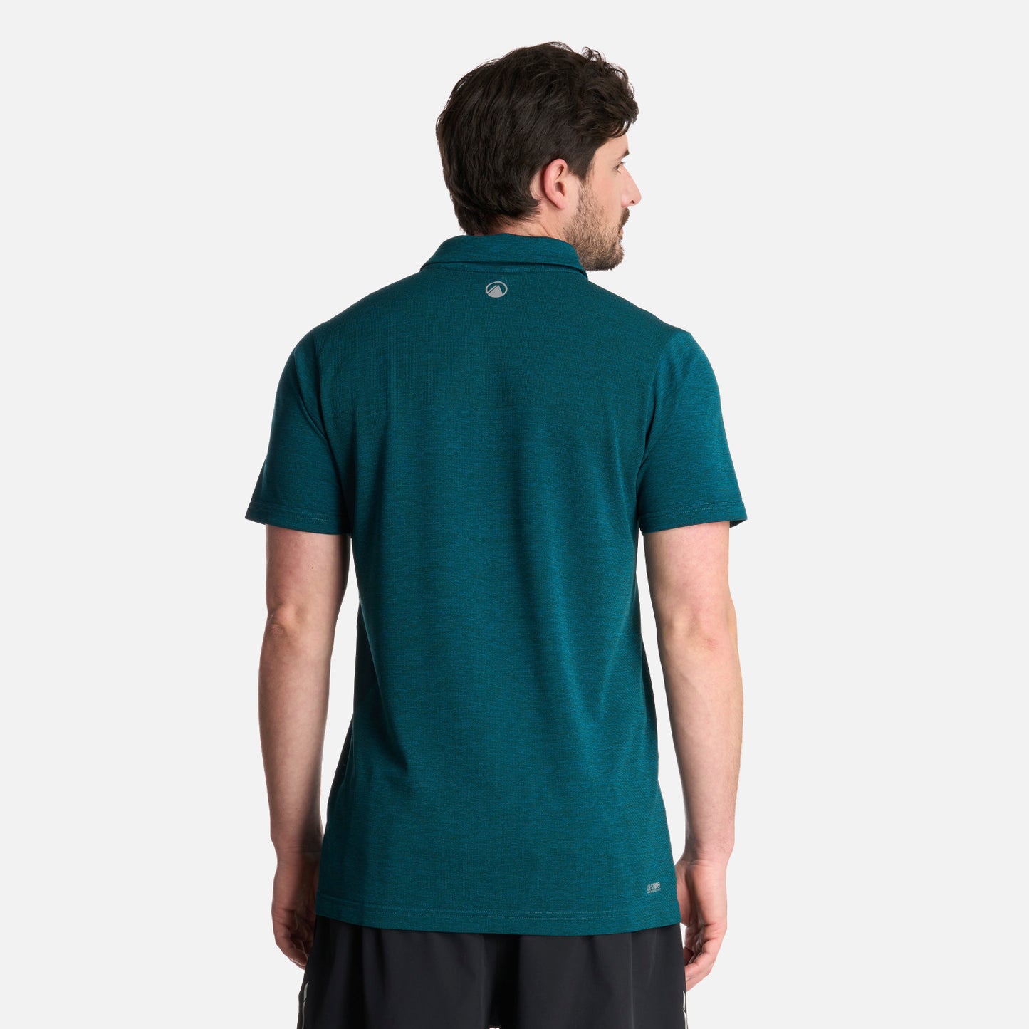 Polera Hombre B-Classic Seamless Polo Petroleo Melange Lippi