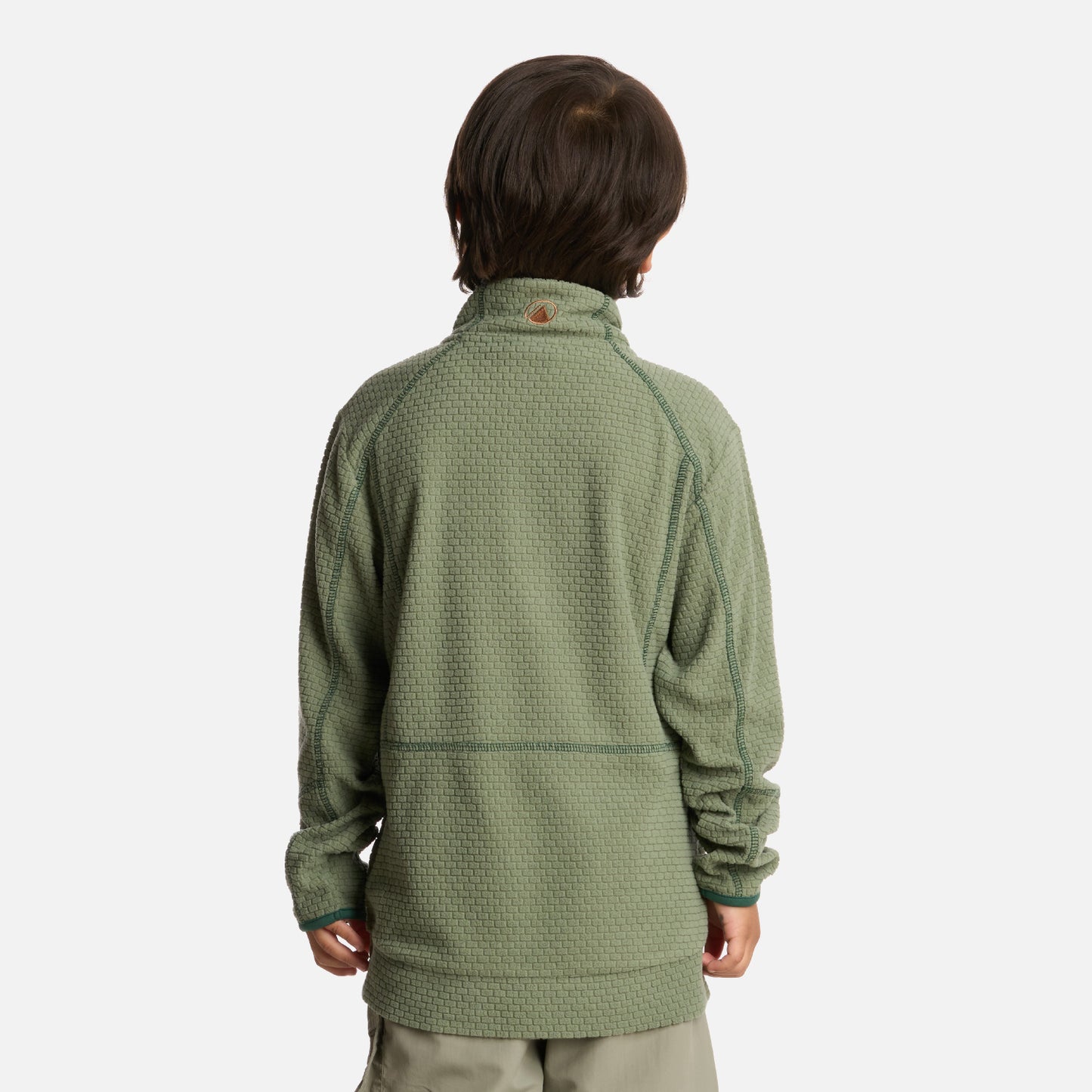 Polerón Niño Saltamontes Nano-F 14 Zip Jade Oscuro Lippi