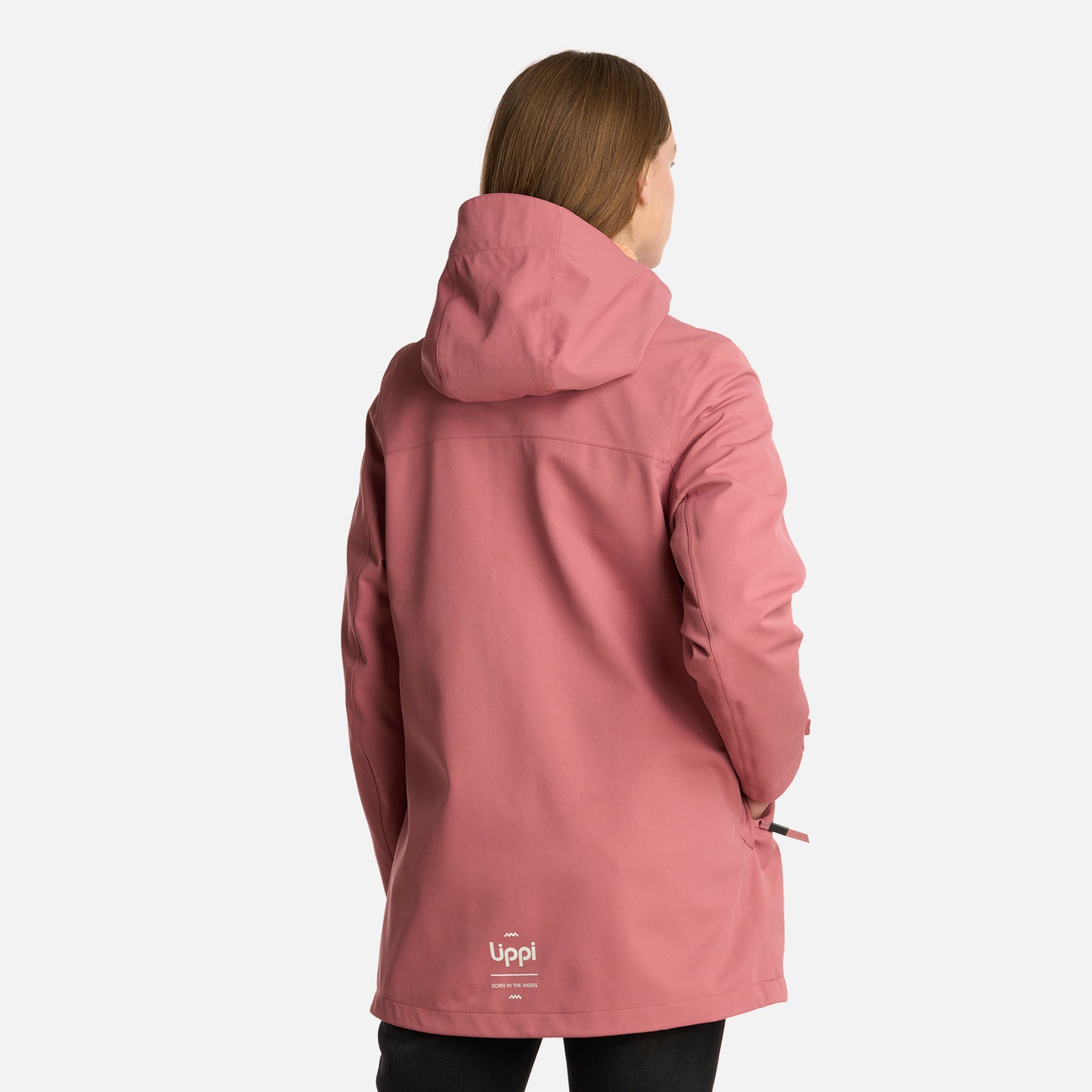 Chaqueta Mujer Lake Fusion 3 B-Dry Jacket Rosa Oscuro Lippi